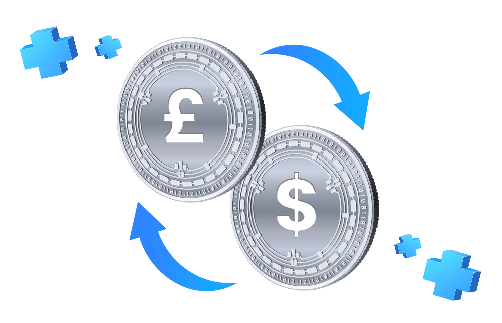 an illustration of the GBP/USD currency pair. an illustration of the GBP/USD currency pair.