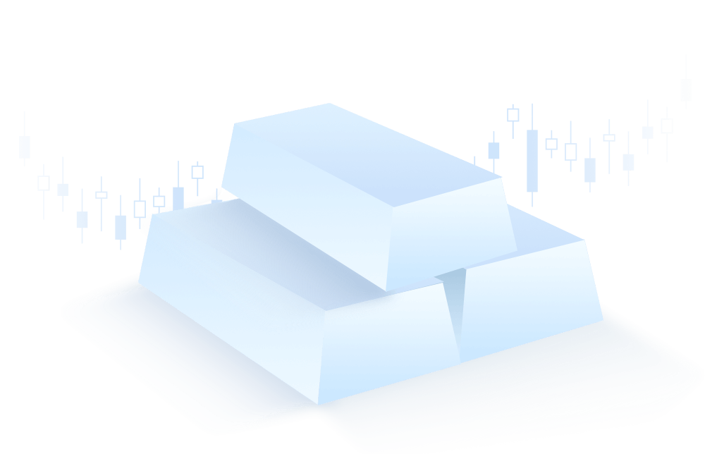 An illustration of silver price charts. An illustration of silver price charts.