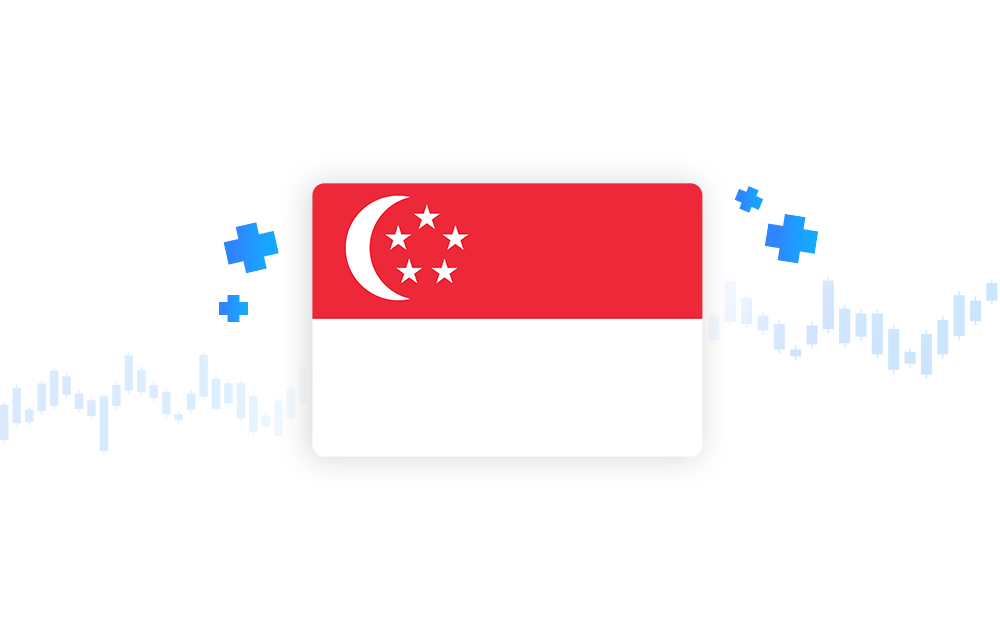 An illustration of the Singaporean flag