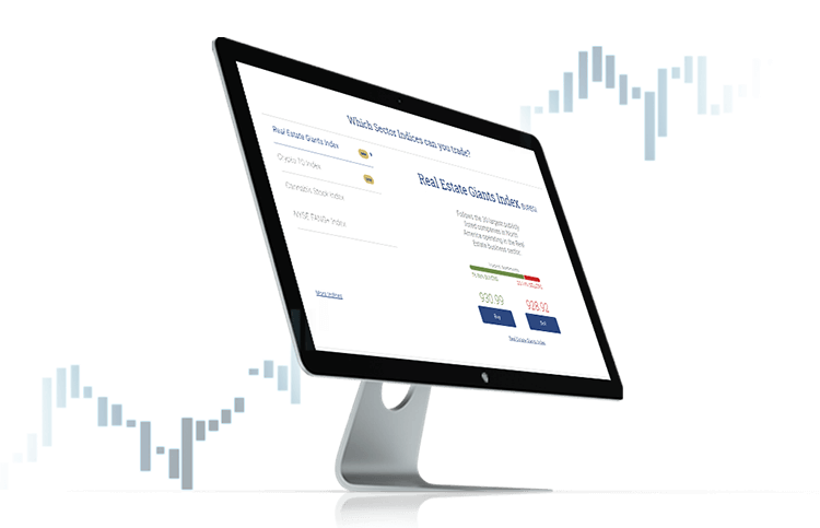 Desktop screen with Real Estate Giants index. Desktop screen with Real Estate Giants index.
